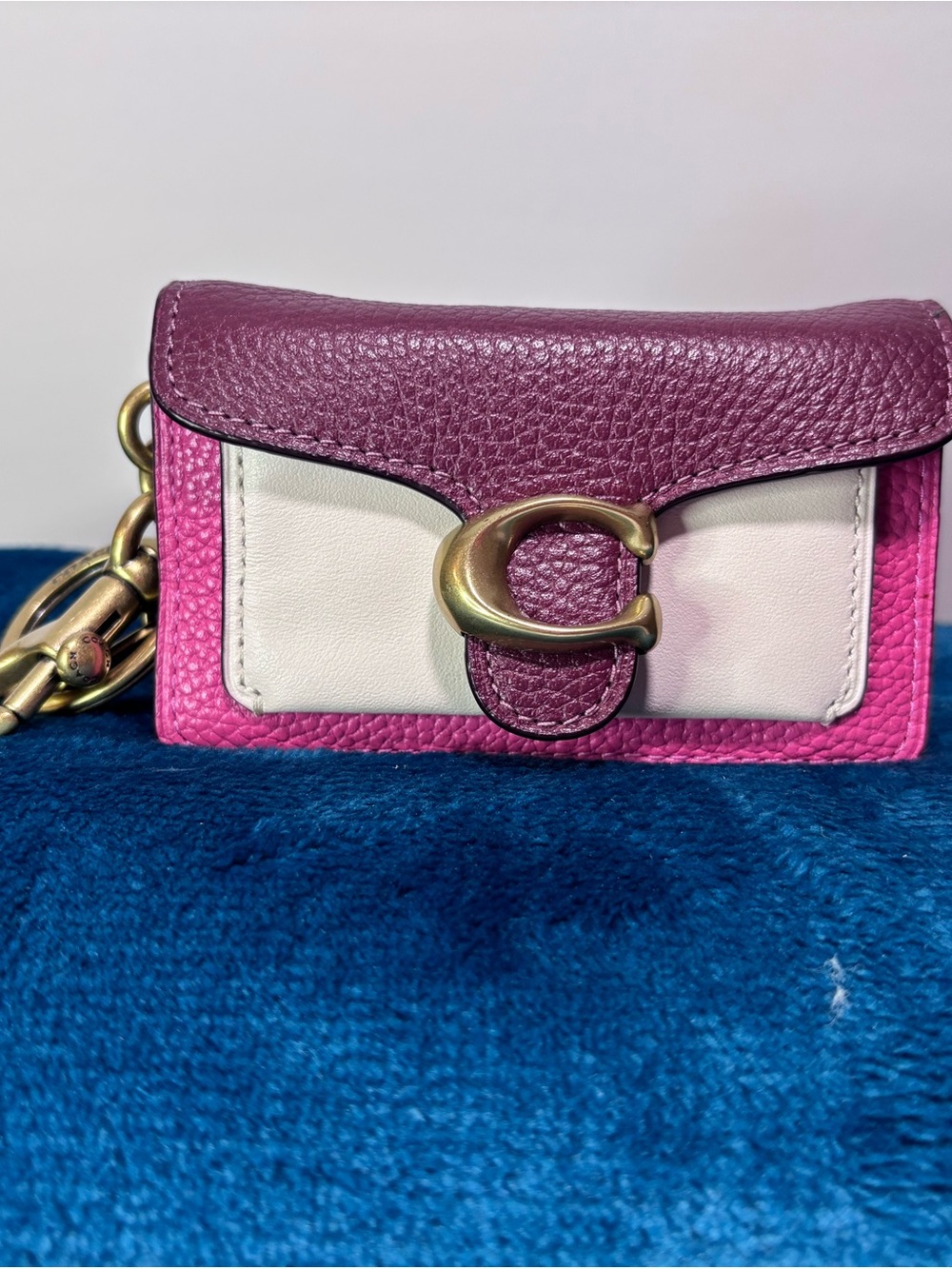 COACH Colorblock Mini Tabby Bag Charm